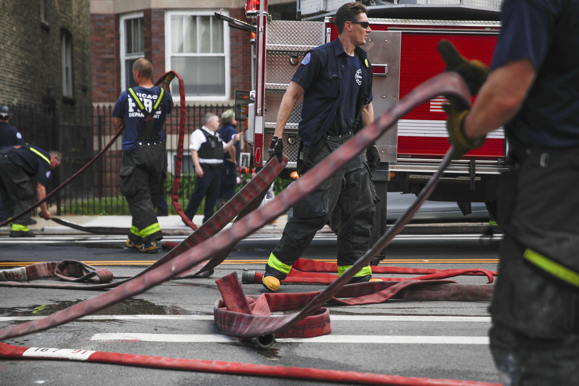 Fire Sends Two Chicago Firefighters to Hospital