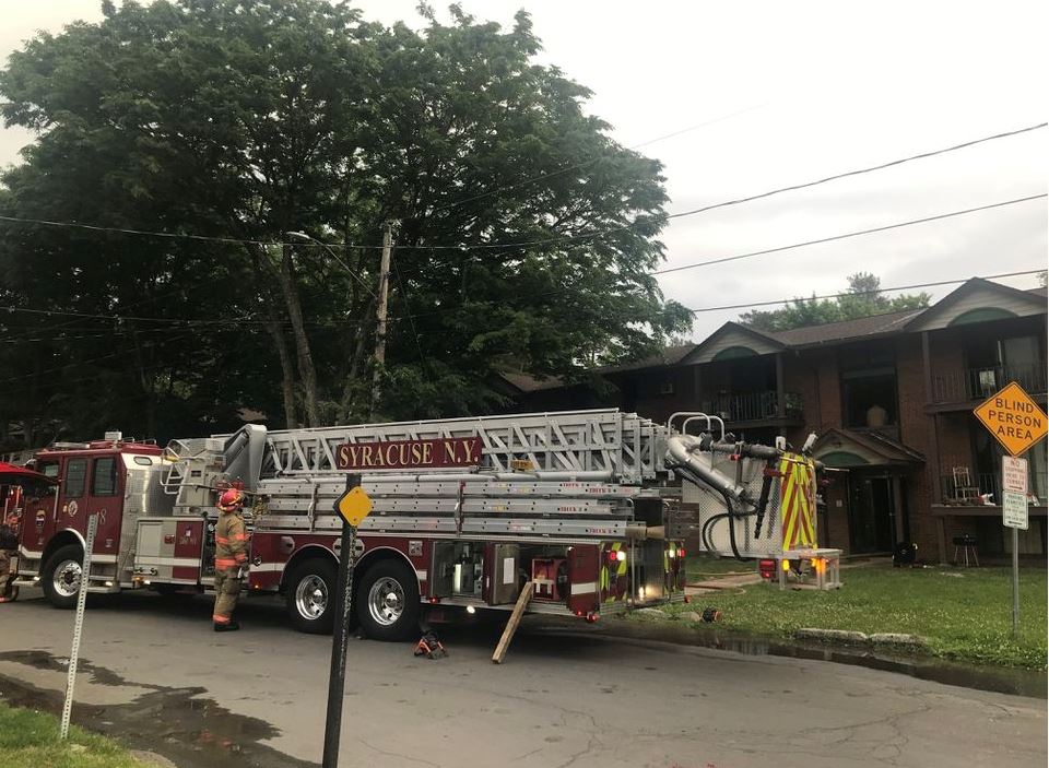 Two Hospitalized After Jumping to Escape Syracuse (NY) Apartment Fire