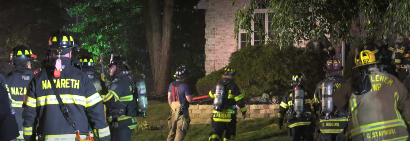 Firefighters Injured in Collapse at PA House Fire